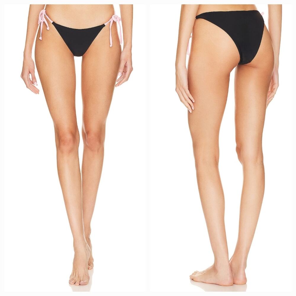 MORE TO COME Fiorella Bikini Bottom in Black